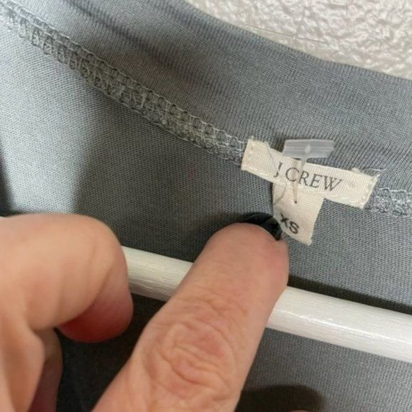 J. Crew Gray‎ Ruffle Tank Top - Picture 2 of 3